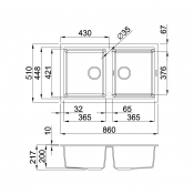 Chậu rửa bát Malloca NERO K-45040 (Nano) Image 1