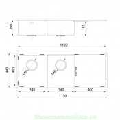 Chậu rửa chén bát MALLOCA MS 8818 Image 1