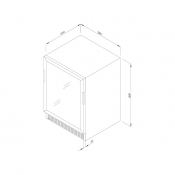 Tủ bảo quản rượu vang âm tủ/ độc lập Malloca MWC-46BG Image 1