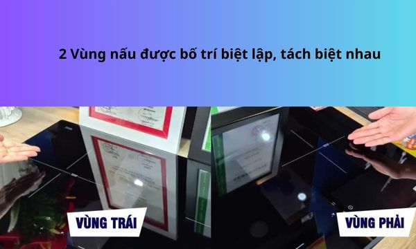 2 Vùng nấu bếp từ Malloca MI 732 SL