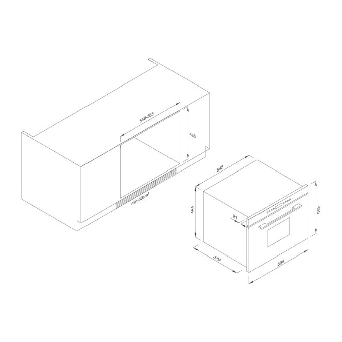 MOV35-IX03 kính trắng - kích thước sản phẩm