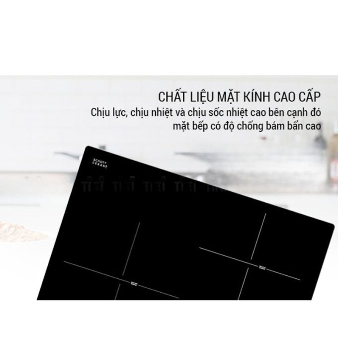 Mặt bếp được làm từ kính Malloca MIR 593