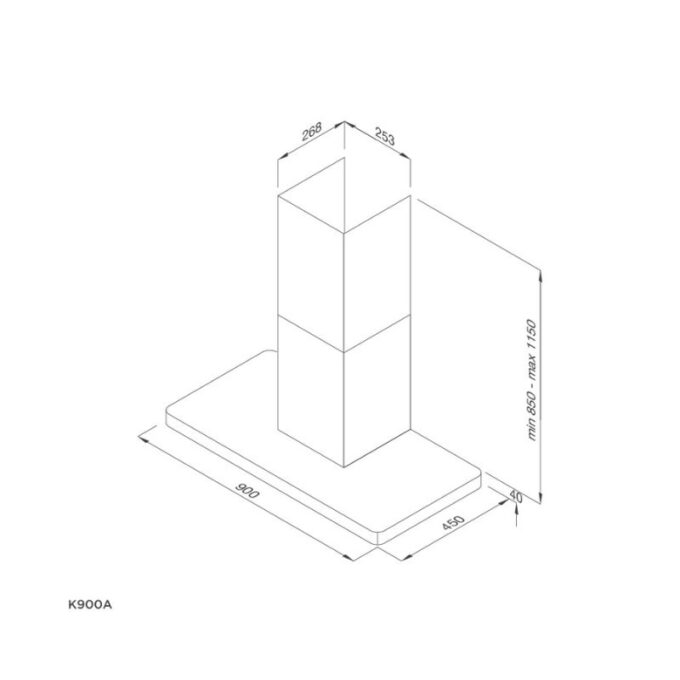 Thiết kế của Máy hút mùi Malloca Luxury K900A