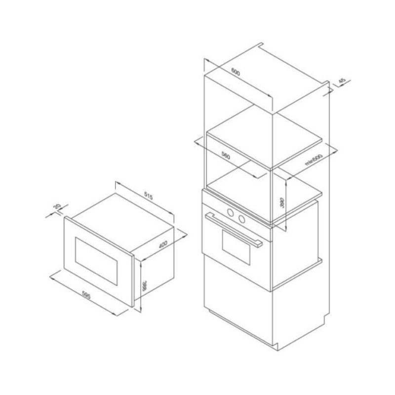 Thiết kế của Lò vi sóng Malloca MW-927DE Thiết kế của Lò vi sóng Malloca MW-927DE