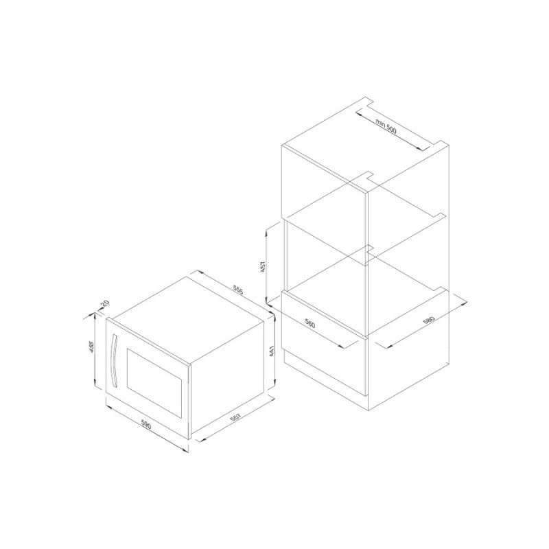 Thiết kế của Tủ bảo quản rượu âm tủ Malloca MWC-22S Thiết kế của Tủ bảo quản rượu âm tủ Malloca MWC-22S