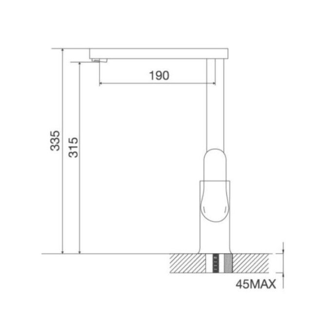 Thiết kế của Vòi rửa bát Malloca K119T