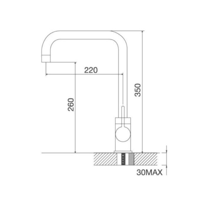 Thiết kế của Vòi rửa bát Malloca K123BN