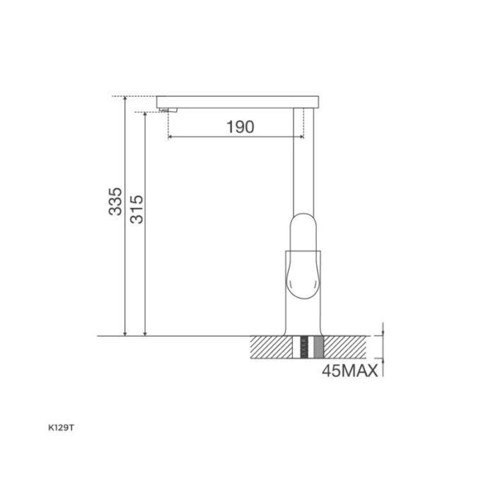Thiết kế của Vòi rửa bát Malloca K129T