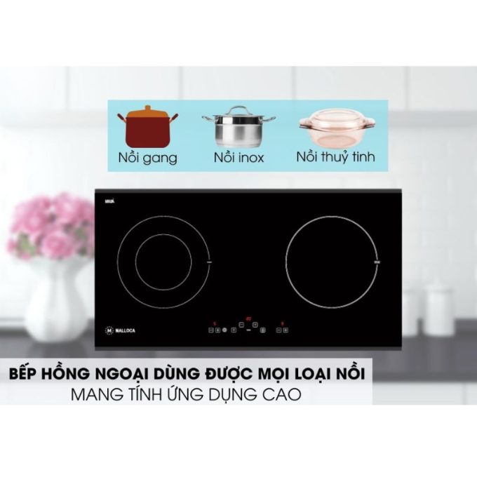 MH-02IR D dùng được với đa dạng nồi