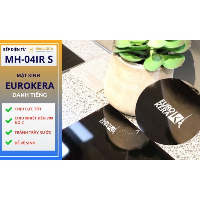 MH-04IR S mặt kính eurokera