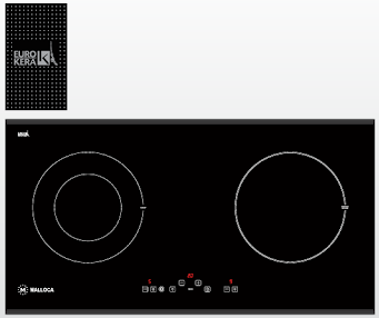 Bếp từ kết hợp hồng ngoại Malloca MH-02IR D Bếp từ kết hợp hồng ngoại Malloca MH-02IR D