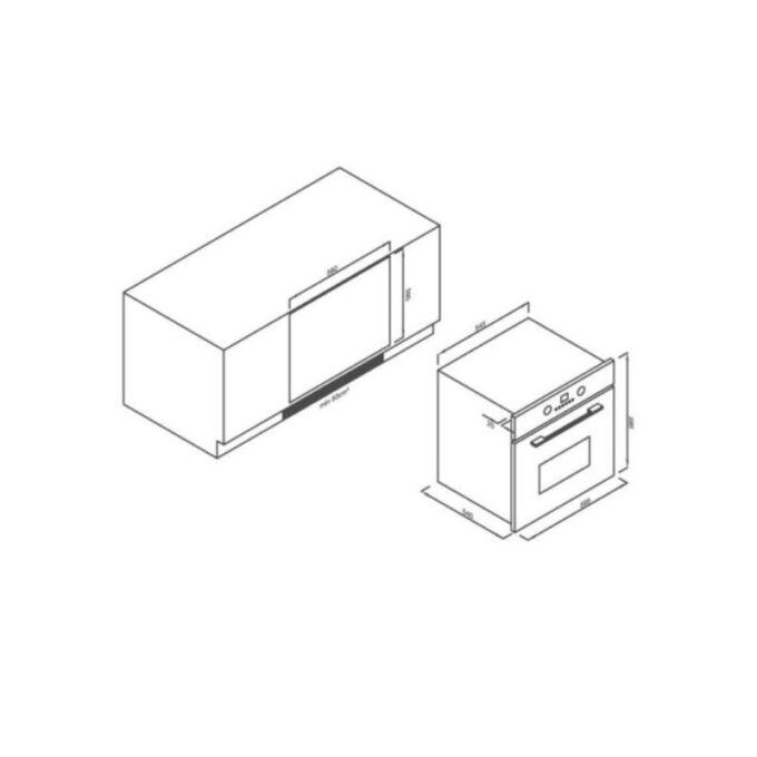 Thiết kế của Lò nướng Malloca EB-56ERG-5BC15