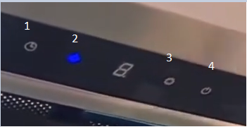 Bảng điều khiển máy hút mùi Malloca MH 750BI