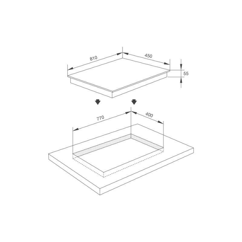 Thiết kế của Bếp từ kết hợp hồng ngoại Malloca MH-03IR N Thiết kế của Bếp từ kết hợp hồng ngoại Malloca MH-03IR N