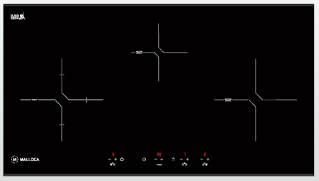 Bếp từ kết hợp hồng ngoại Malloca MH-03IR N Bếp từ kết hợp hồng ngoại Malloca MH-03IR N