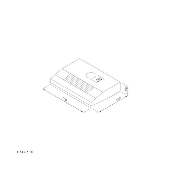 Máy hút mùi Malloca H342.7 TC 3 Thiết kế của Máy hút mùi Malloca H342.7 TC