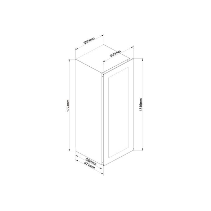 thông số kỹ thuật của Tủ bảo quản rượu âm tủ Malloca MWC-95BI