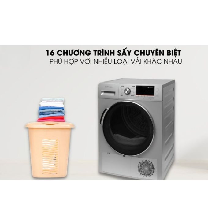 Máy sấy quần áo Malloca MTD-010SIL 6 MTD-010SIL 16 chương trình sấy