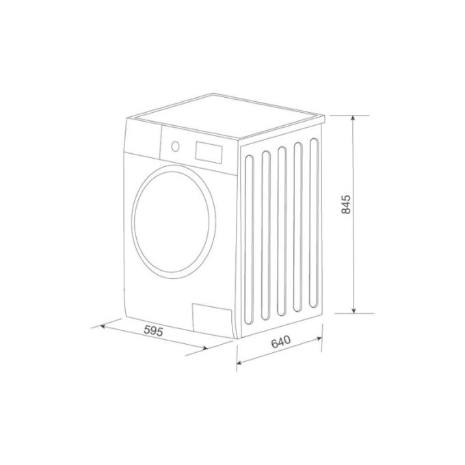 Máy sấy quần áo Malloca MTD-010SIL 8 Kích thước máy sấy quần áo Malloca MTD-010SIL