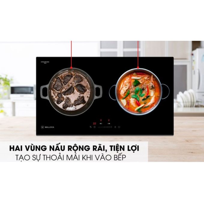 MH-732 IRN Thiết kế 2 vùng nấu tối ưu