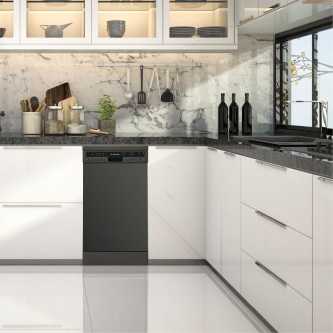 Không gian lắp đặt máy rửa bát Malloca MDW10-BS08FS