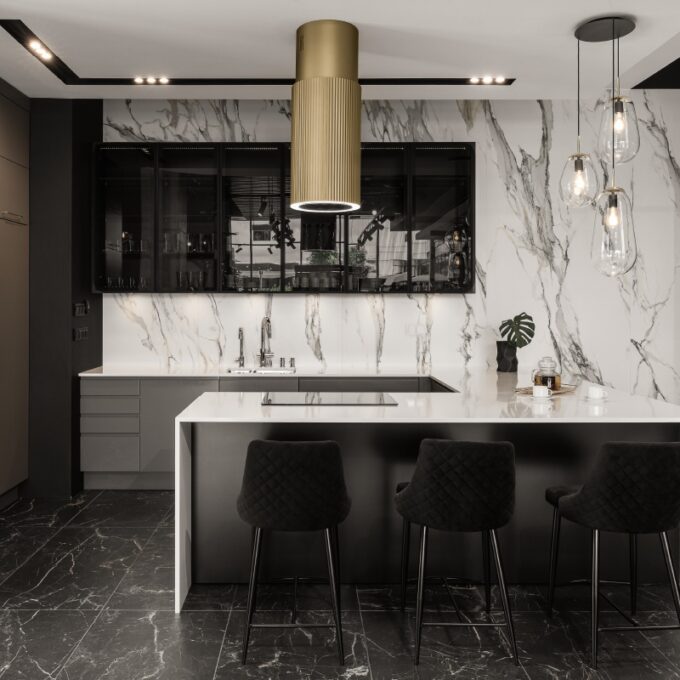 Hình ảnh thực tế Máy hút khói khử mùi – treo độc lập Monoblack K-382B