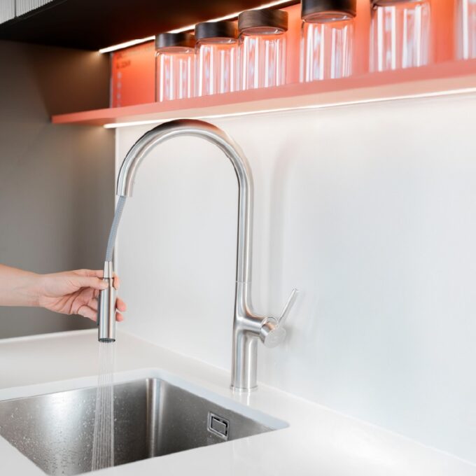 Hình ảnh thực tế Vòi rửa chén K1726-SS