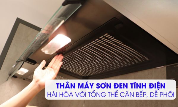 H107B thân máy sơn đen tĩnh điện