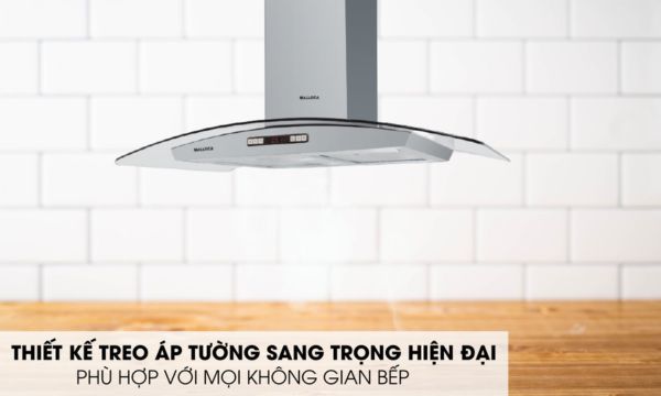 Máy hút mùi áp tường Malloca MC 9077 LCD 6 MC 9077 LCD thiết kế sang trọng