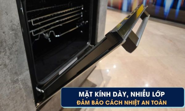 Lò nướng âm tủ Malloca MOV 65DA ( Kính đen ) 16 MOV-65DA kính đen - cửa lò cứng cáp