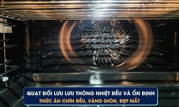 Lò nướng âm tủ Malloca MOV 65DA ( Kính đen ) 13 MOV-65DA kính đen - quạt đối lưu hiệu quả