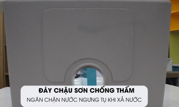 Chậu rửa chén bán thủ công Malloca MS 1044 11 MS 1044 đáy chậu sơn chống thấm
