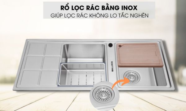 MS 8815L rổ lọc rác bằng inox