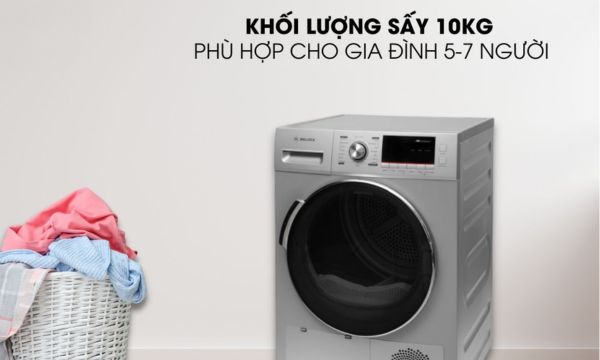 Máy sấy quần áo Malloca MTD-010SIL 13 MTD-010SIL Khối lượng sấy lên đến 10Kg