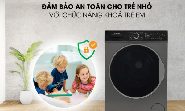 MWM-T1510BL Trang bị khóa trẻ em an toàn