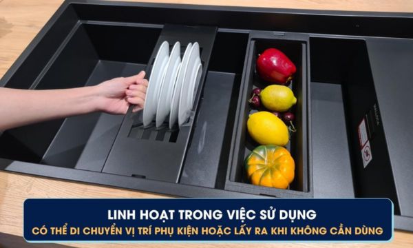 MYST K86S - MYST K86L Di chuyển vị trí phụ kiện dễ dàng