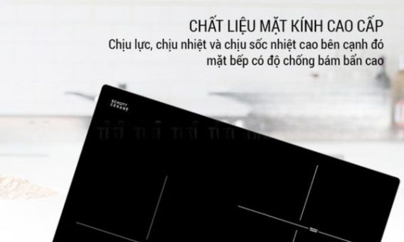 Mặt bếp được làm từ kính