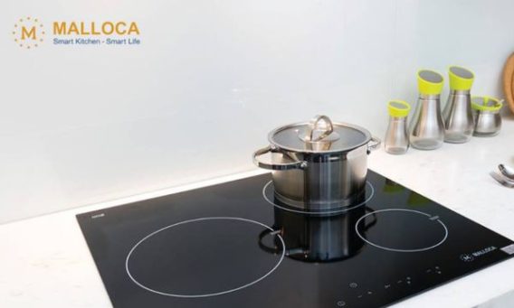 Bếp từ 3 vùng nấu Malloca MH-03I / Kính Eurokera 3 Thiết kế đẹp với 3 vùng nấu tiện lợi