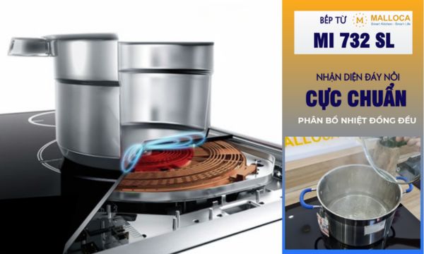 Tự động nhận diện kích cỡ xoong nồi