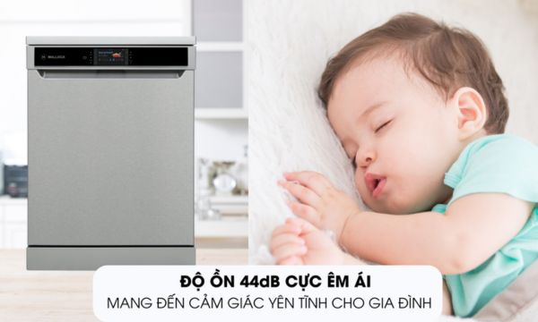Máy rửa bát Malloca MDW14-S10TFT 11 MDW14-S10TFT Độ ồn 44dB êm ái mang