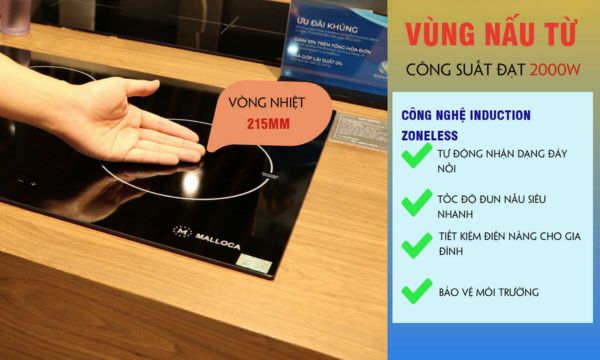 MH-03IRA vùng nấu từ tiết kiệm