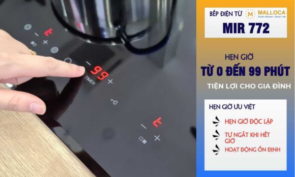 MIR 772 hẹn giờ cho cả 2 bếp