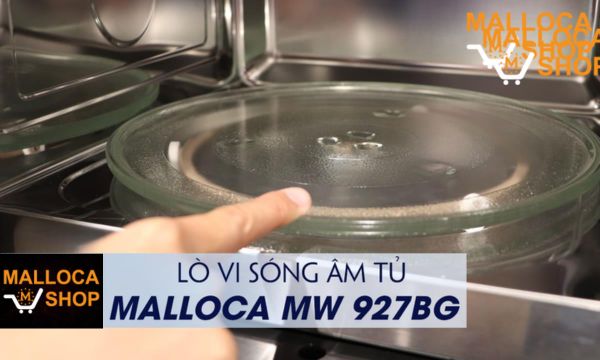 Lò vi sóng Malloca MW-927BG (xám) 8 MW-927BG Đĩa thủy tinh chịu nhiệt