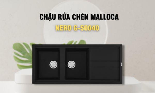 Nero G-50040 chậu rửa chén đá 2 hố